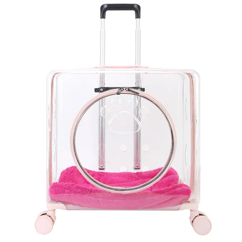 Pet Trolley Box Portable Cat Outing Bag Clear Large Capacity Space Capsule Pet Box Cat Bag