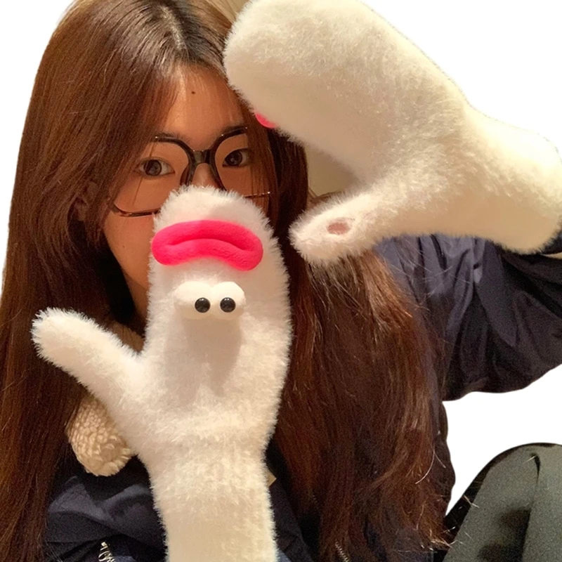 Warm Gloves Funny Devil Mitten Winter Thermal Glove Full Finger Gloves