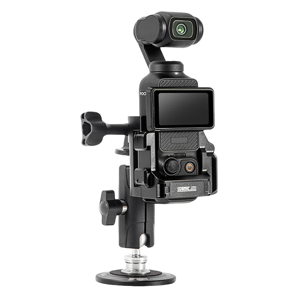 

For DJI Osmo Pocket 3 Metal Extension Frame with 1/4 Screw Holes/Cold Shoe Quick-mount Adapter Base W/ Strap Protective Cage
