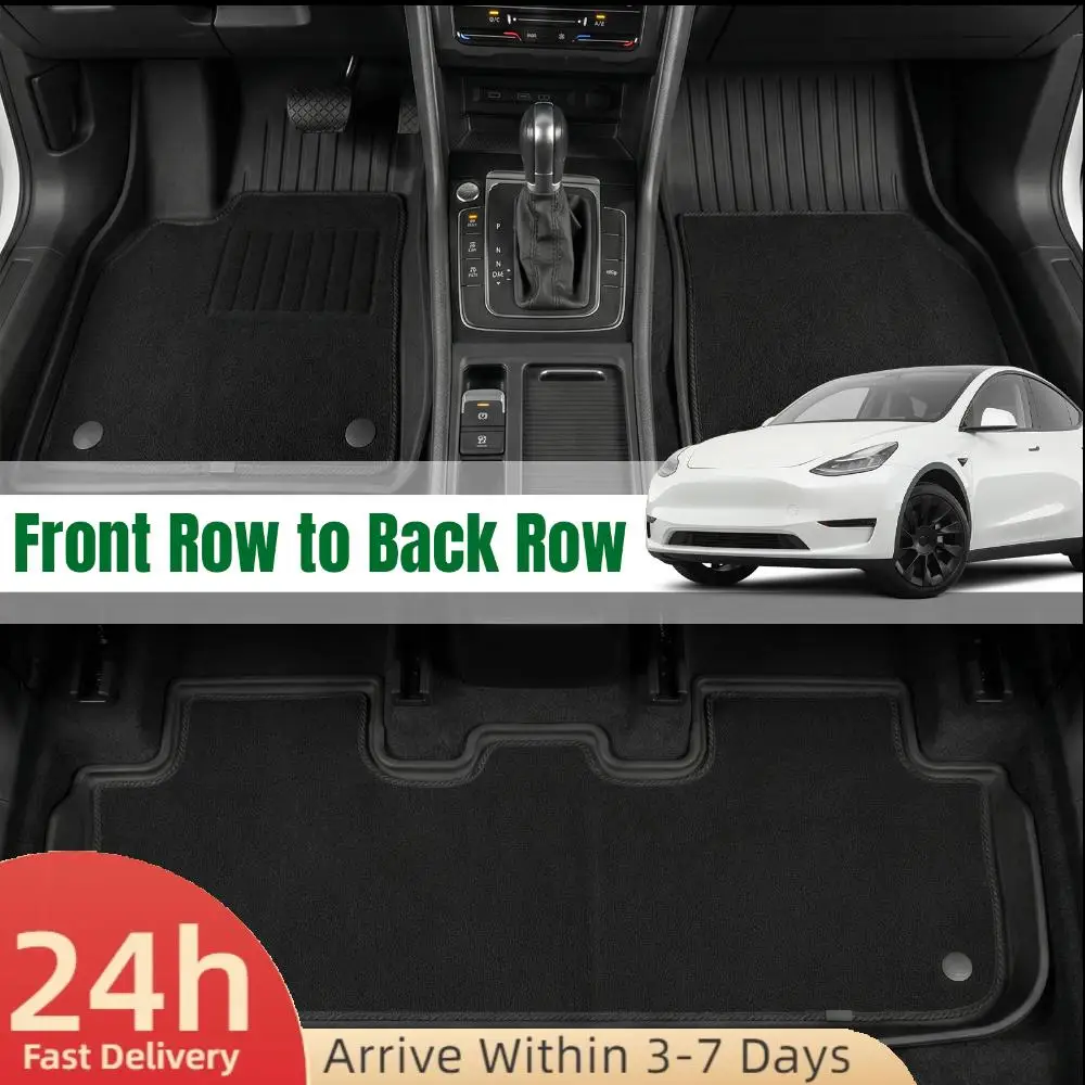 

Floor Mats and Cargo Liners TPE Full Set for Tesla Model Y Juniper 2025-2026 Car Floor Mats Fit for Tesla Model Y Accessories