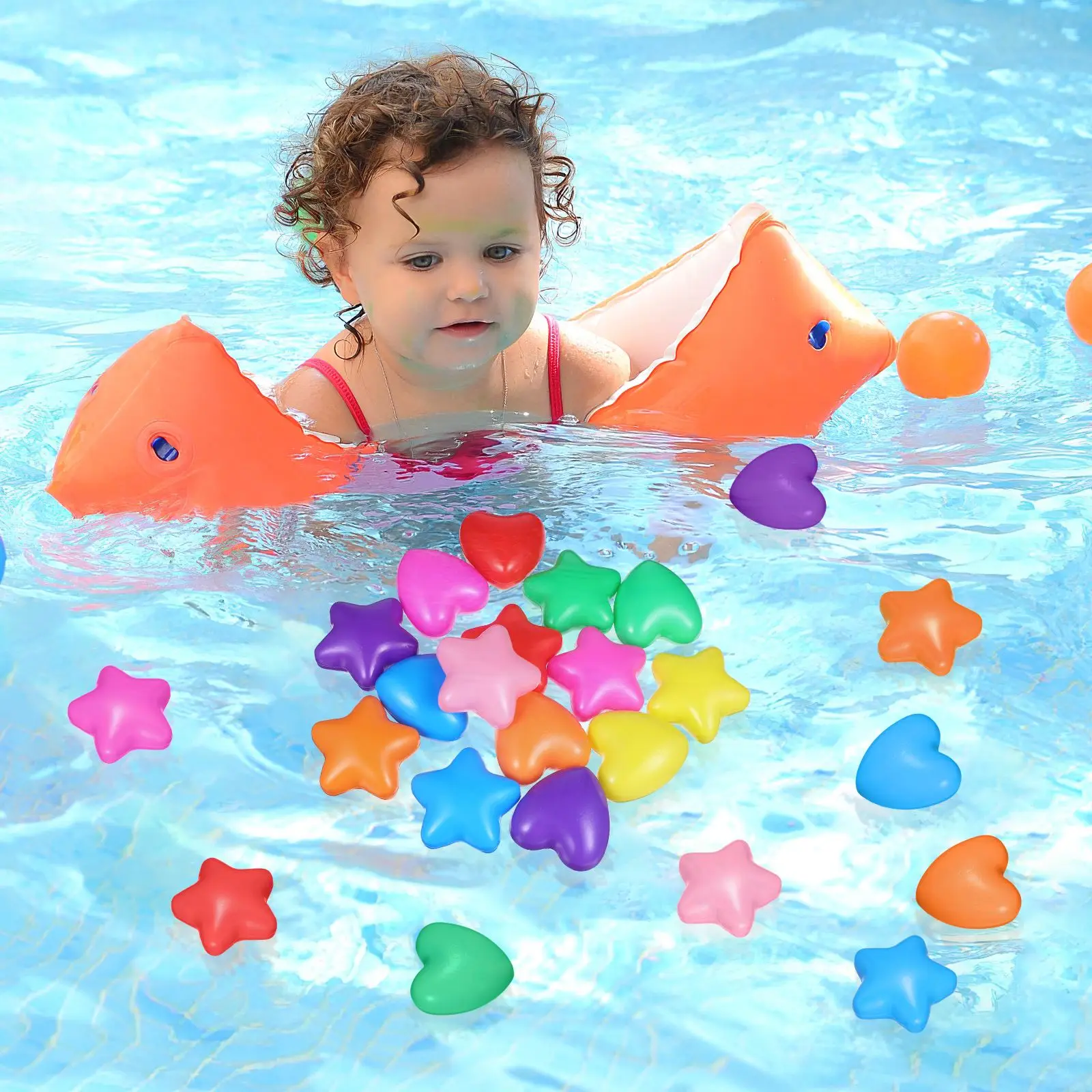 100Pcs Ocean Balls Star-Shape Children Swimming Balls EcoFriendly Funny Baby Kid plastic Swim Pit toy Water Pool Ocean Wave Ball