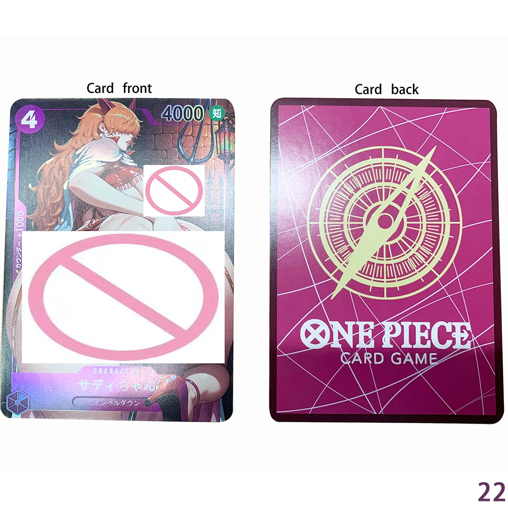 Waifu Sexy Nude Collection Card OPCG Viola Nami Naked Busty Beauty Big Ass Card Refractive Color Flash Otaku Gift 63*88mm