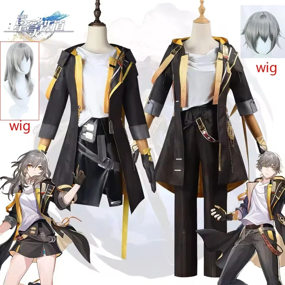 costume-cosplay-honkai-star-rail-trailblazer-stelle-caelus-set-di-abiti-per-gioco-di-ruolo-wind-cheater-parrucca-e-scarpe-per-coppie