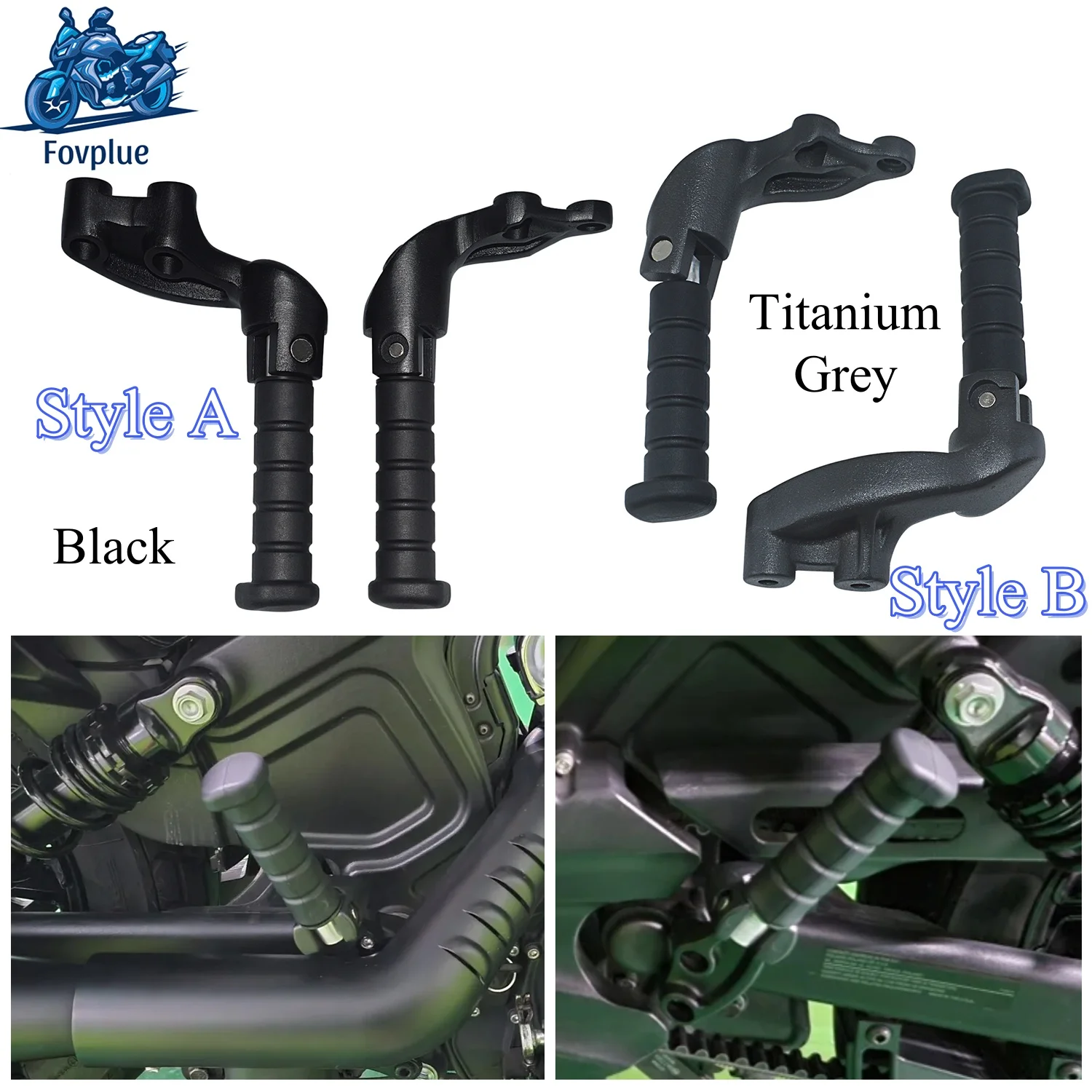 

Rear Footrest Passenger Foot Pegs Mounting Bracket for Indian Scout 2015-2024 Scout Sixty 2016-2024 Bobber 18-2024 Motorcycles