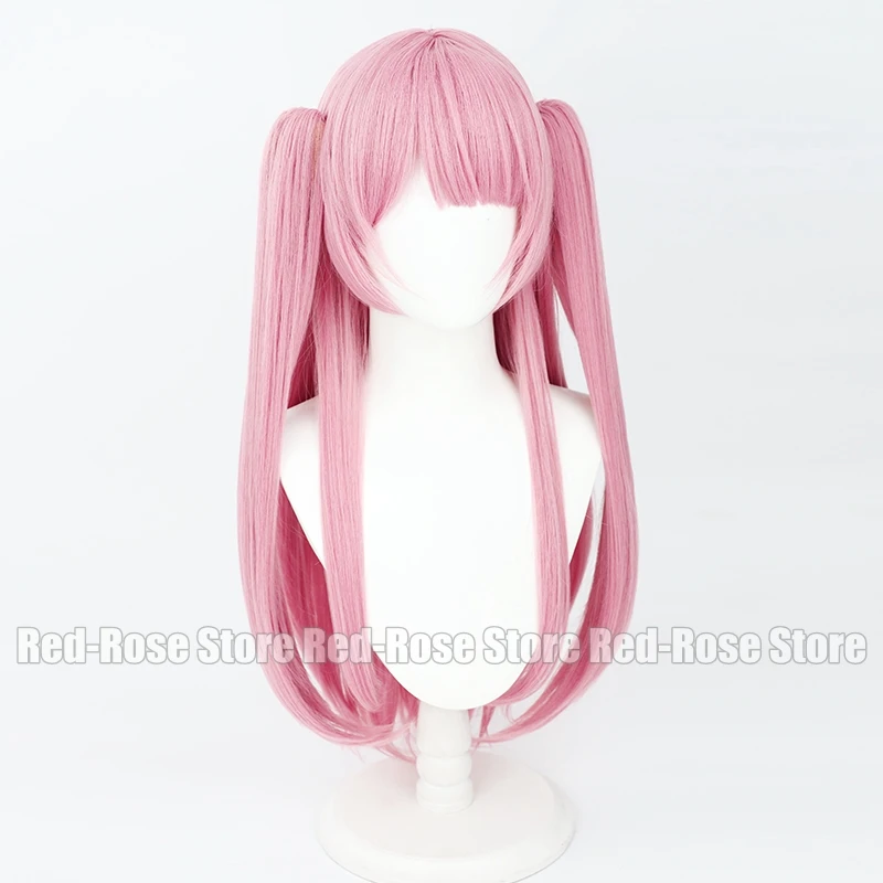 

Rosemi Lovelock косплей парик Vtuber Hololive Pink 75 см прямой двойной конский хвост термостойкие синтетические волосы Хэллоуин Вечерние