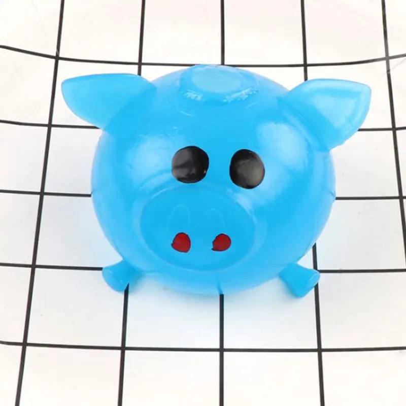 1Pcs Stress Decor Jello Pig Leuke Anti Stress Splat Water Varken Bal Vent Speelgoed Ontluchting Kleverige Squeeze Speelgoed kinderen Gags Speelgoed