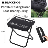 Naturehike BLACKDOG Folding Stool Chair 600D Outdoor Camping Fishing Hiking Picnic Lightweight Storage Portable Bearing 120kg