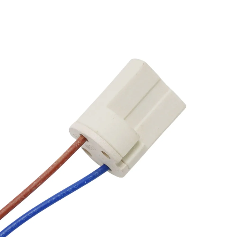 G9 حامل مصباح 5 قطعة اكسسوارات الهالوجين LED لمبات استبدال السيراميك الصلبة 10 سنتيمتر خط العرض 14 سنتيمتر 18 مللي متر قاعدة 500 واط