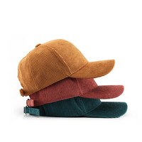 Corduroy Baseball Cap For Women Men New Cotton Solid Color Sunhat Sport Snapback Caps Autumn Warm Fashion Hip Hop Fishing Hat