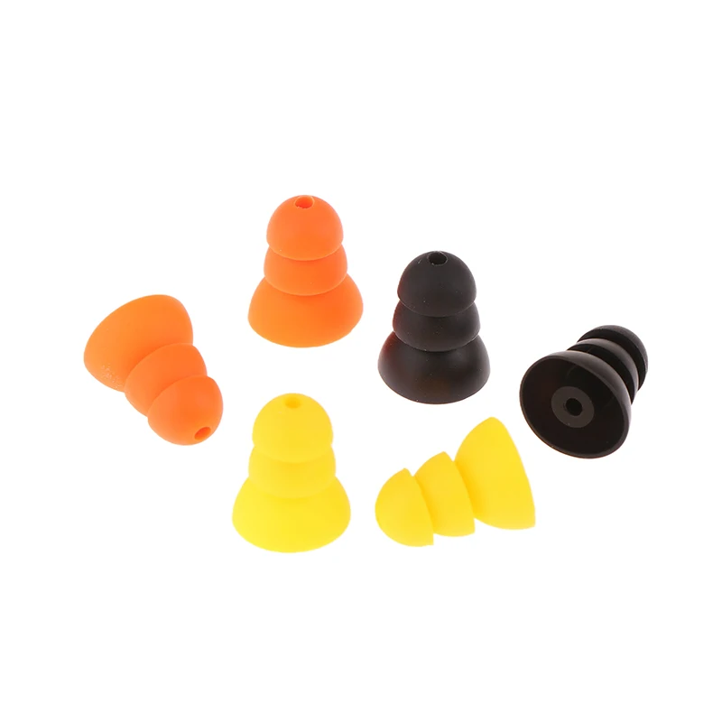 

2pcs Hearing Aid Ear Tips Earplug Dome 3 Layer Soft Silicone Replacement Pocket Hearing Aids Earplug Domes Ear Care