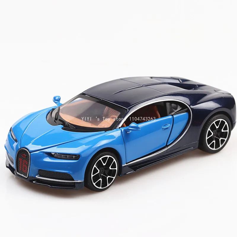 1:32 Chiron Auto Modell Spielzeug Legierung Modell Diecast Sportwagen Zurückziehen Sound Licht Simulation Supercars Kinder Geschenke 30