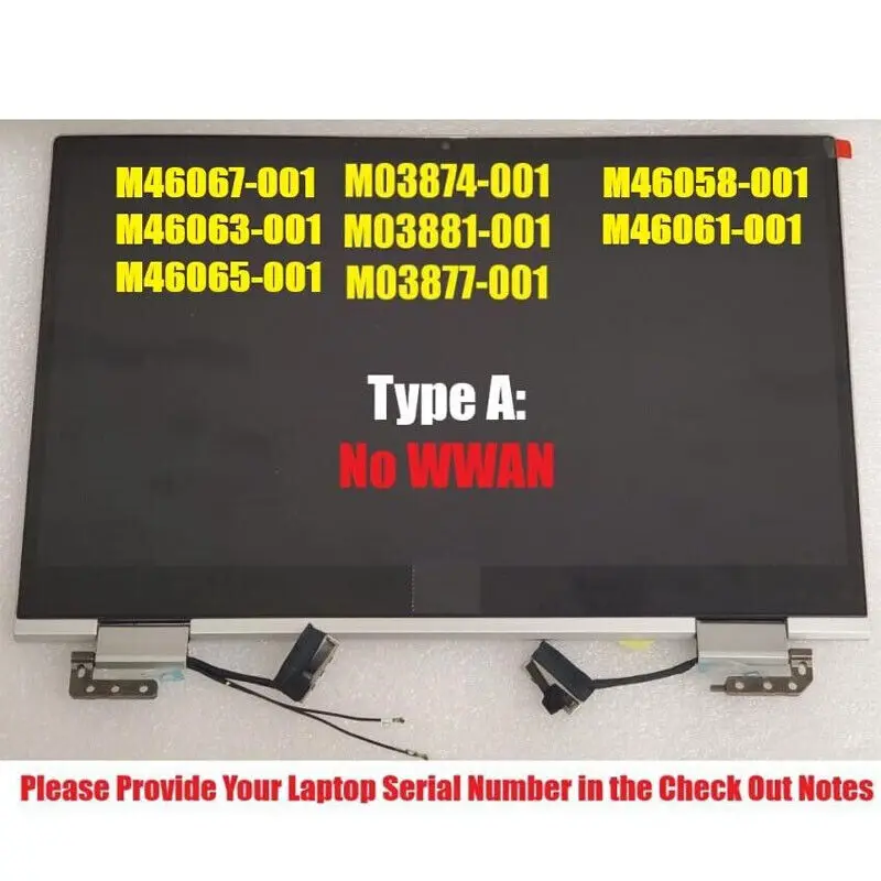 

Новый сменный ЖК-экран в сборе для HP ELITEBOOK X360 830 G7 M03872-001 FHD