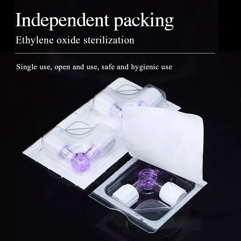 Medical Mixing Two Way Disposable Two Way Plug Valve Suction Tube Medical Beauty Needle Tube Dispensing Adapter