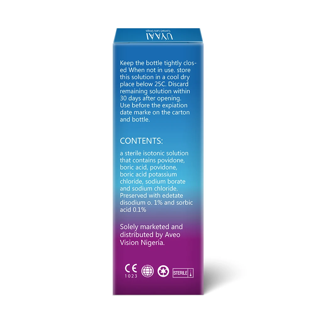 UYAAI-Gouttes de remuage pour lentilles de contact, solution pour lentilles, confort, liquide, soins de santé, beauté, pupille, livres, 10ml