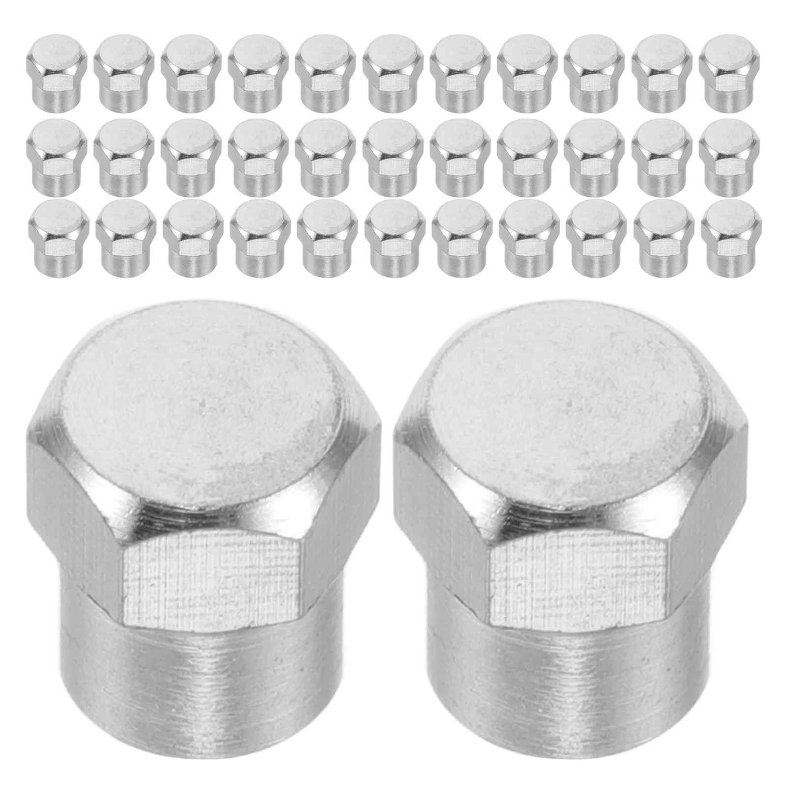 200Pcs Waterproof Resistant Tire Valve Stem Caps 9MM Hexagon Style Dust Universal Fit Car Truck Motorcycle