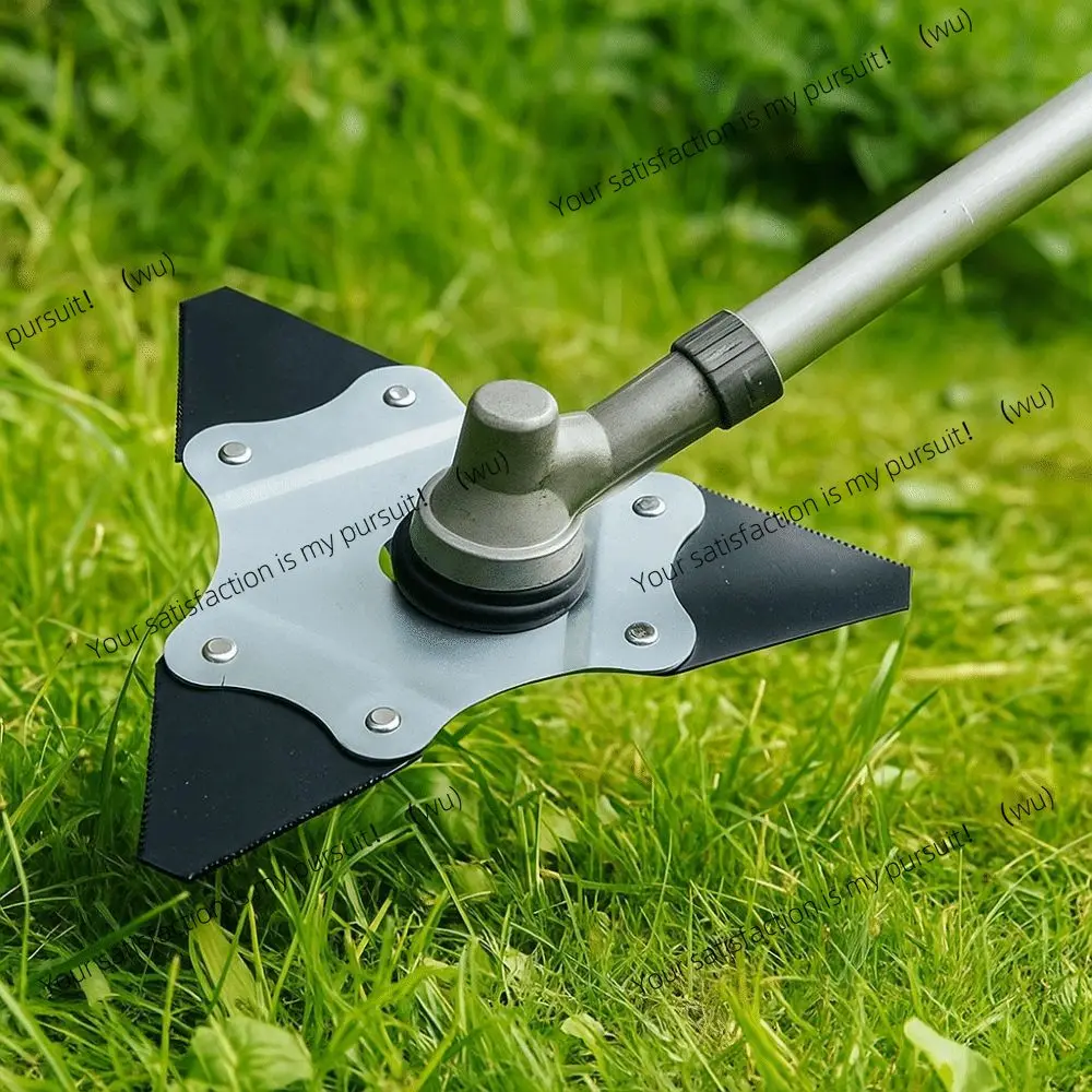 Manganese Steel Lawn Mower Blades Dual-use Serrated Edge Serrated Blades Quenched Triangular Shape Multi-purpose Blades