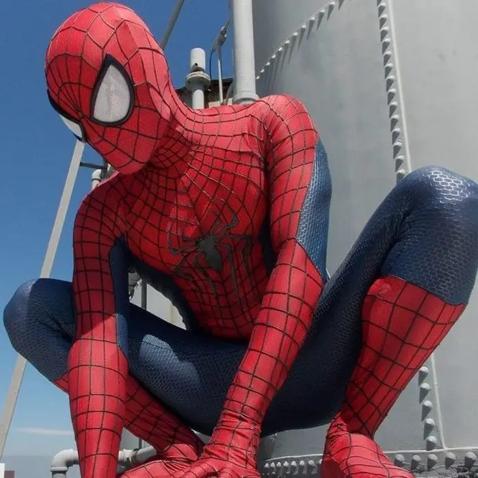 Setelan Pertempuran Spider Man Pahlawan Super Anime Miles Raimi Black Spider Gwen Jumpsuit Cosplay Ekspedisi Kostum Cosplay Halloween