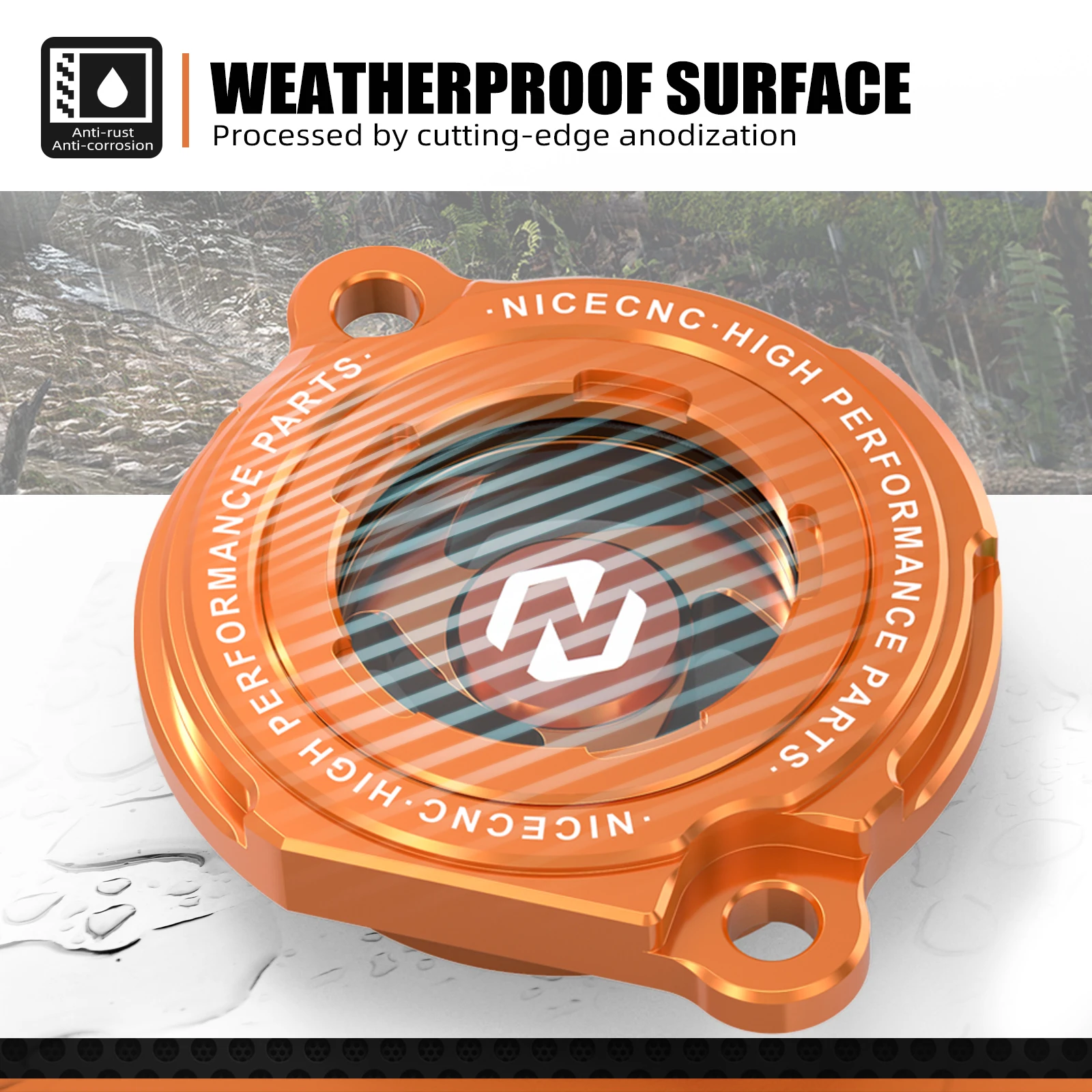 NICECNC para KTM EXC 250 tapa de cubierta de filtro de aceite de motor transparente para KTM SXF 250 EXC-F 250 XCF 250 XCF-W 250 EXC 450 MXC 450