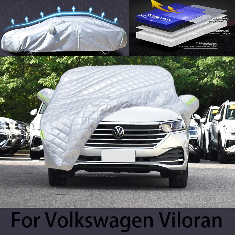 For Volkswagen Viloran Car hail protection cover Auto rain protection scratch protection paint peeling protection car clothing