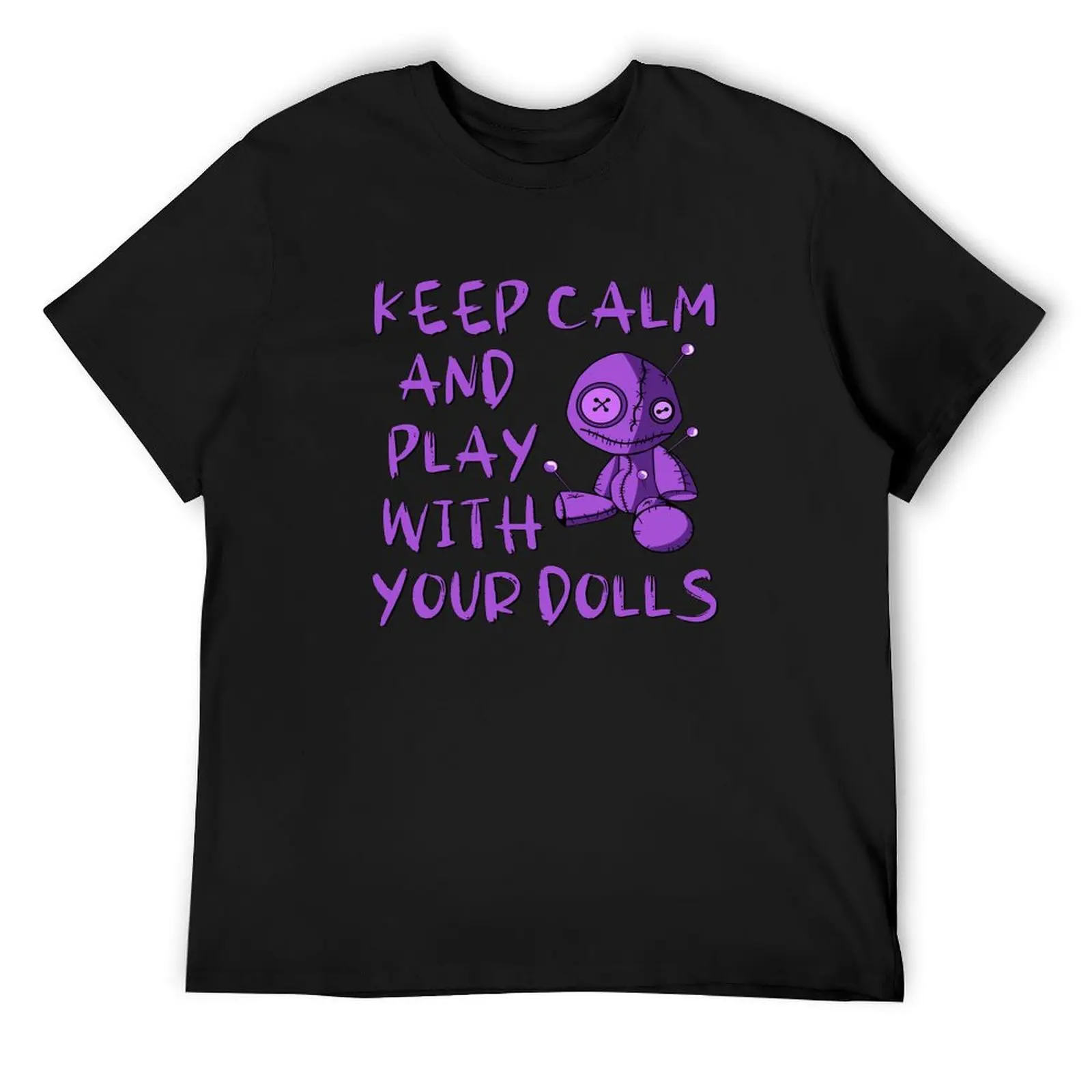 Purple Keep Calm and Play with your Dolls Cheeky Witch? T-Shirt customizeds sports fans tee shirts for men