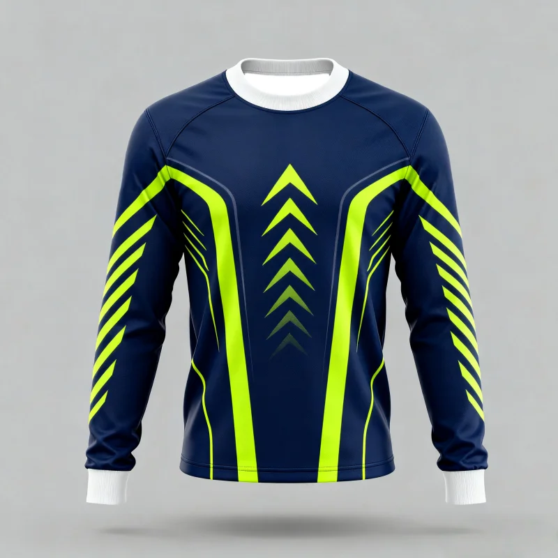 

3D Printed Geometric Pattern Long - Sleeve Athletic Sweatshirts For Men And Women Outdoor Quick Drying Downhill Motor Shirts