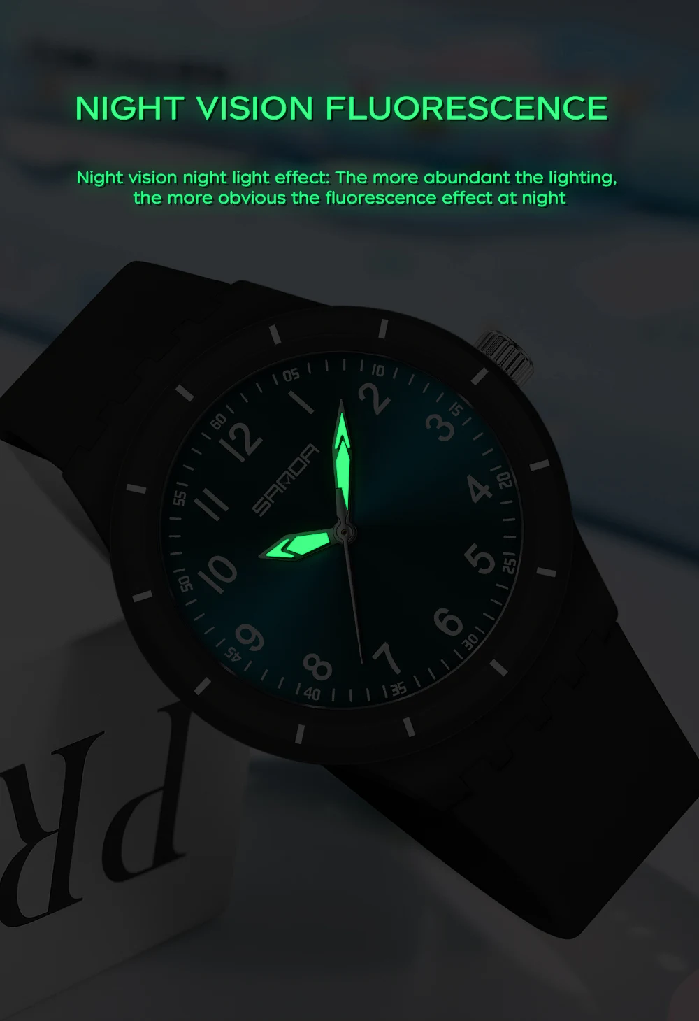 Orologio al quarzo unisex SANDA 9075 alla moda Orologio al quarzo unisex leggero e versatile Orologio al quarzo luminoso semplice e impermeabile