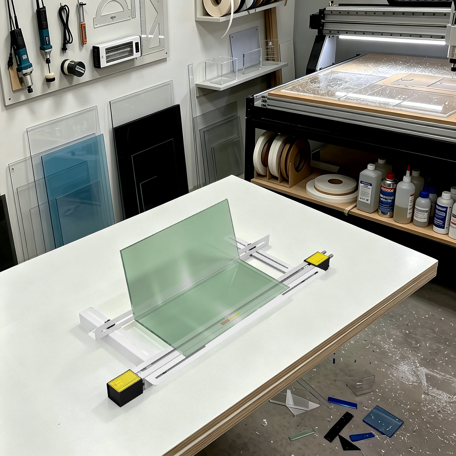 80cm Acryl-Wärmebiegemaschine mit Einstellbarer Temperatur, Wassergekühlt, für PVC, PP, PC, Kunststoff, Plexiglas, Schilderherstellung, DIY-Projekt