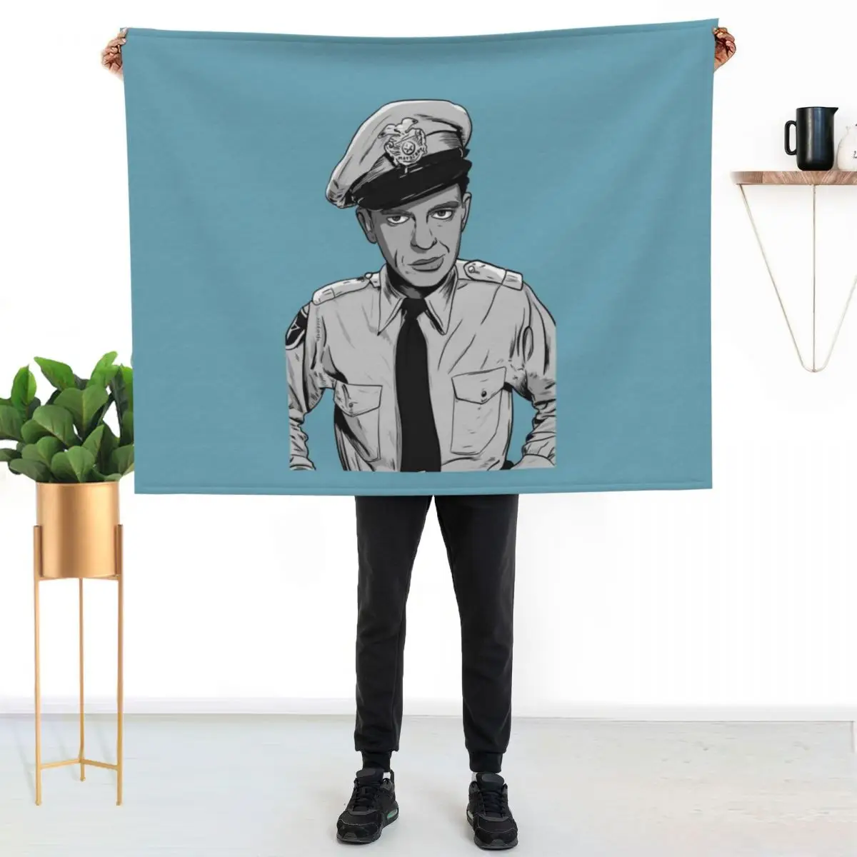 

Barney Fife Throw Blanket Modern Design Soft Blanket for Home Decor