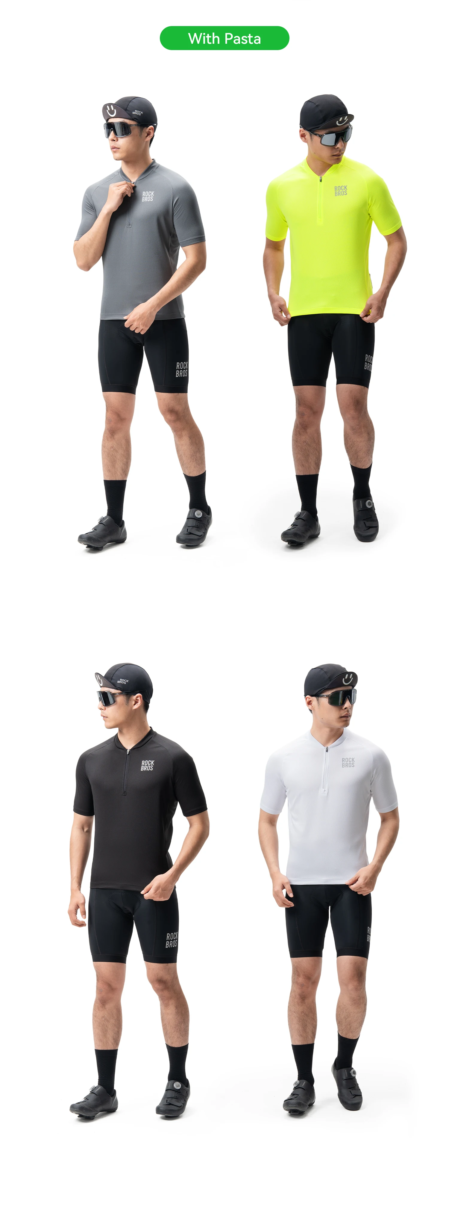 ROCKBROS Fahrradtrikot Atmungsaktive MTB-Fahrradbekleidung Herren-Oberteile Kurzarm Sommer Radfahrerbekleidung Leichte Fahrradkleidung – Detail 8