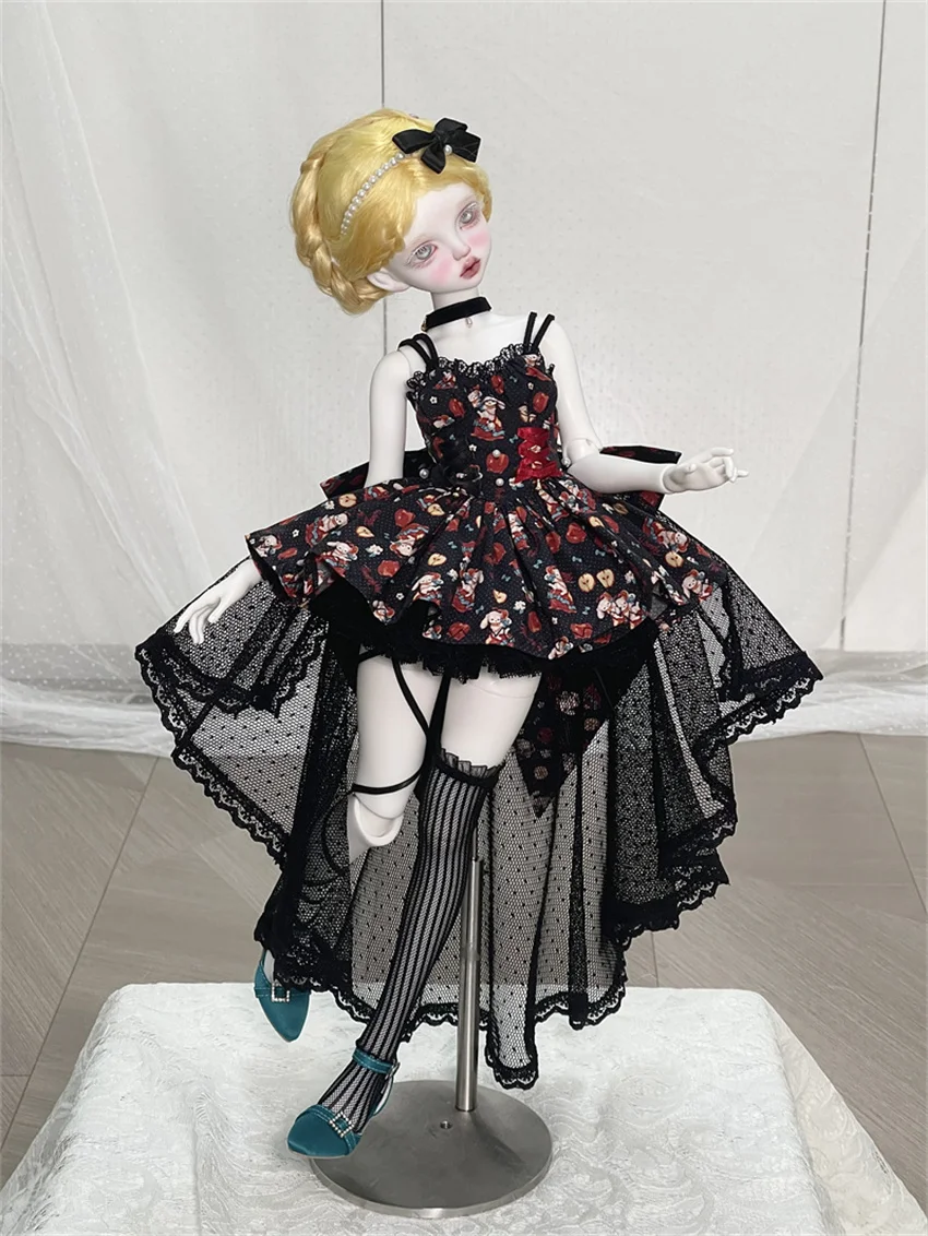 In Stock BJD/SD Shoes 1/3 1/4 High Heels Girls Silk Pointy One-button High Heels Multi-colored BJD Doll Accessories
