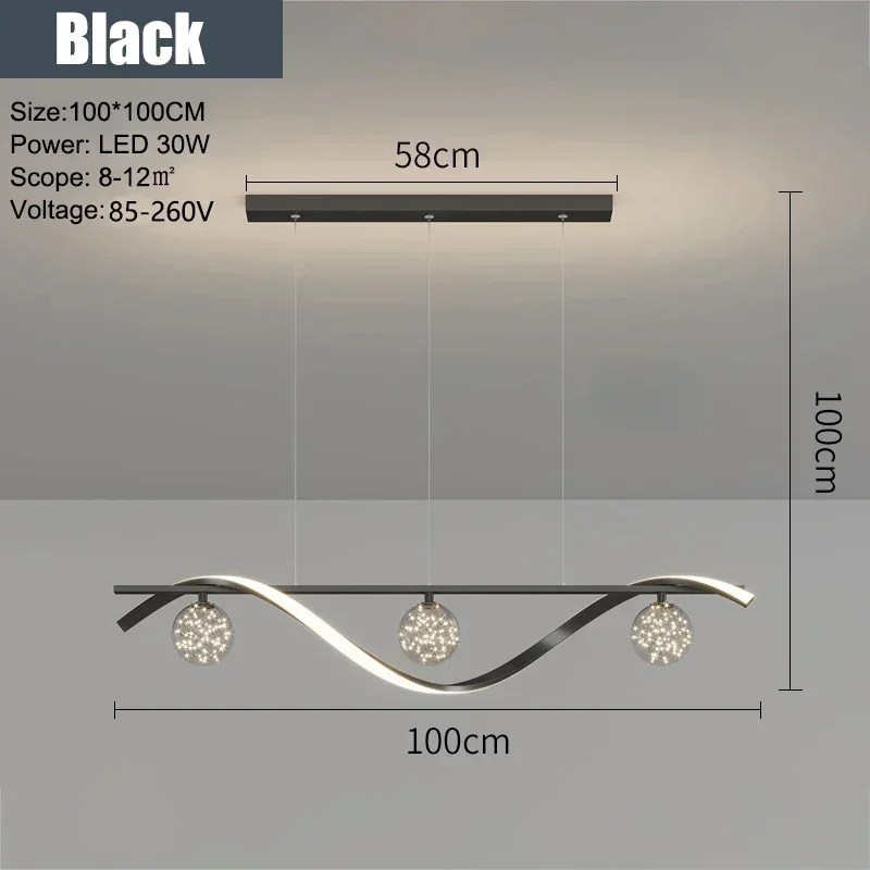 Moderne glazen bol hanglampen LED kroonluchter ophanging kroonluchter minimalistische woonkamer eetkamer keuken woondecoratie