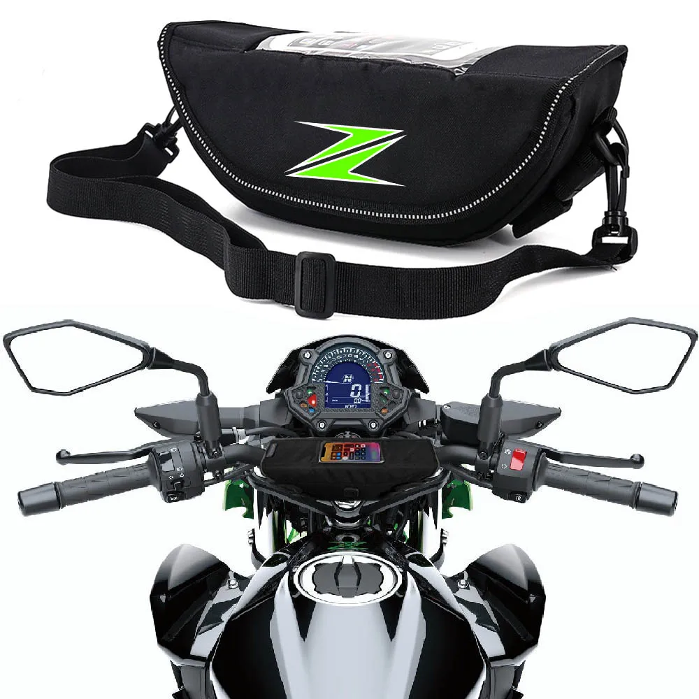 For Kawasaki z800 z250 z250sl z400 z900rs Motorcycle accessory  Waterproof And Dustproof Handlebar Storage Bag  navigation bag