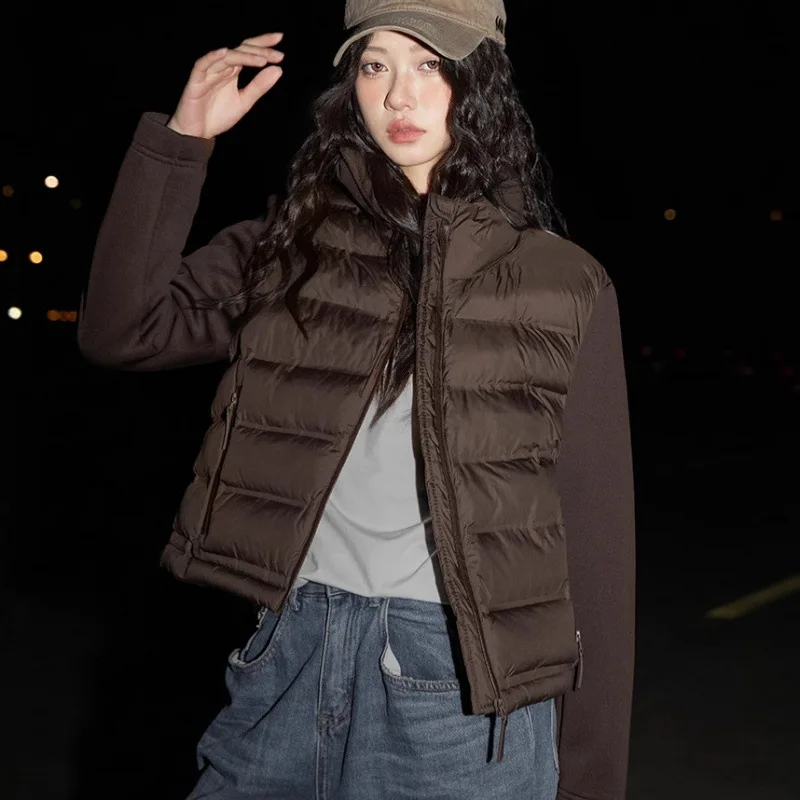 Autumn Winter Women Short Down Cotton Jacket Women Parkas Thin light Liner Warm Coat Female Casual Outwear Lady Tops