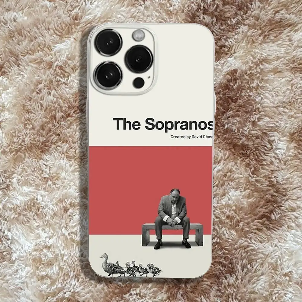 S-ソプラノズ フィルム iPhone 16,15,14,13,12,11 Pro,Max,Plus,X,XS,XR,SE4,E Mini用 透明 ソフトケース