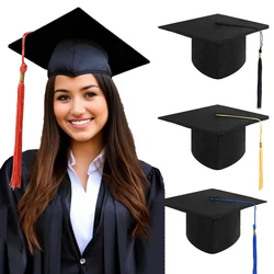 Bachelor Caps With Tassels Graduation Hat 2024 Congratulation Photo Decor DIY Photo Props Graduation Party Decoration Supplies