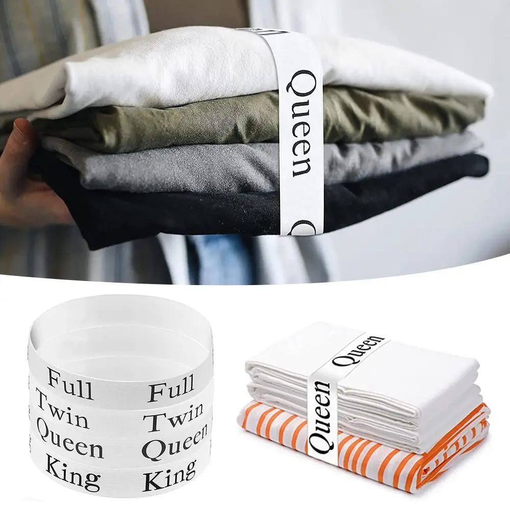 Hot King Twin Full Queen For Dorm Laundr Sheet Straps Bed Sheets Storage Bands Sheet Organizer Belt Closet Organization