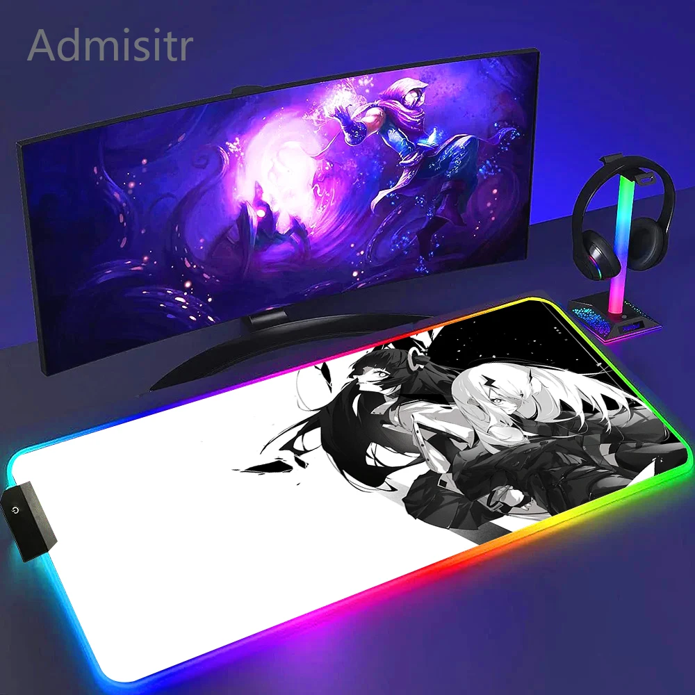 Wallhack Frenzy Faith Yume RGB Gaming Mouse Pad Gaming Laptop Gamer Led Backlit Keyboard Gaming Accessories Kazemi Mousepad Xxl