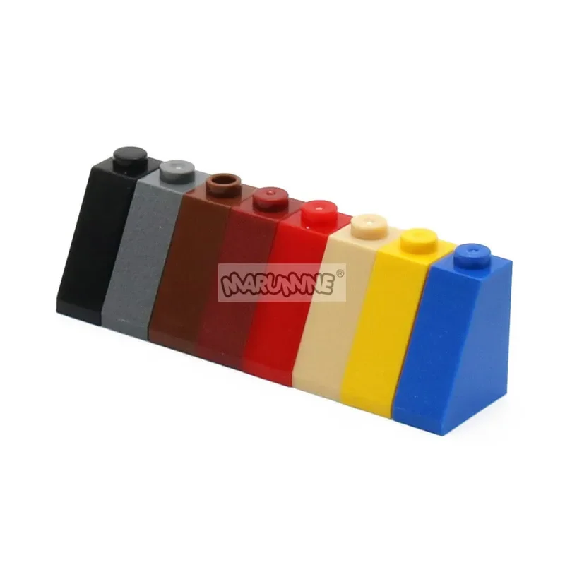 MARUMINE 50PCS 65 2x1x2 Slope Tile with Bottom Tube Building Blocks MOC Bricks Parts Compatible with 60481 Assembles Particles