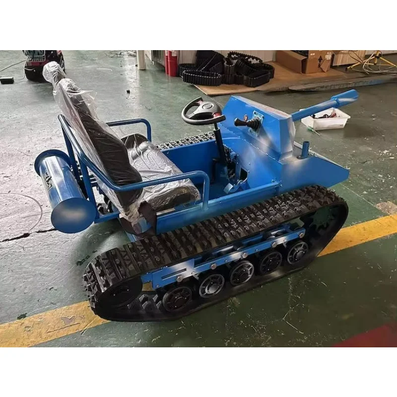 Soprador de neve chassi rastreado de borracha, material rodante de borracha, cadeira de rodas triangular