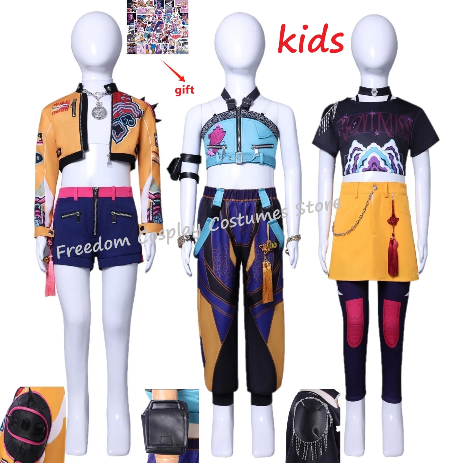 

Kids Girls Rumi Zoey Mira Cosplay Costume【100-150cm】Child Idol Roleplay Outfits Halloween Carnival party Suit