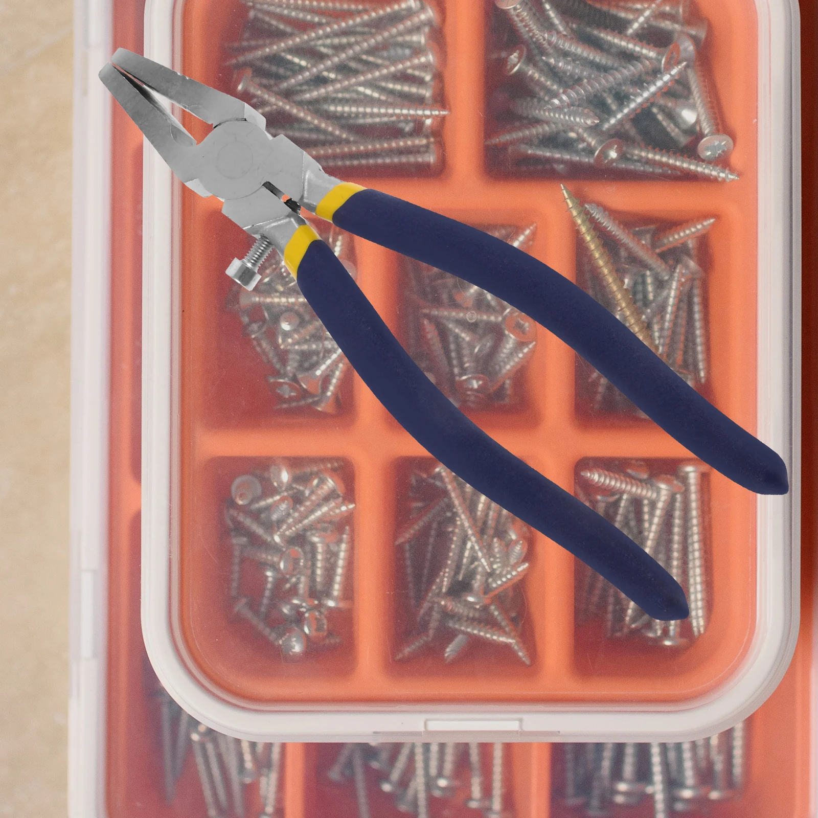 

8 Inch Breaking Pliers High Carbon Steel Running Tool For Stained Work Flat Jaws Ergonomic Handle Screw Design Pliers