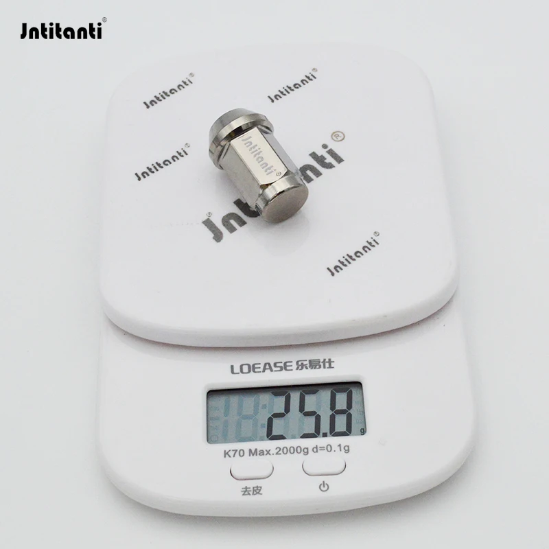 

Jntitanti cone seat 10.9 grade Gr.5 titanium wheel lug nut titanium nut M12*1.5*35mm for Toyota,Mazda,Honda,Acura,Scion,Lexus