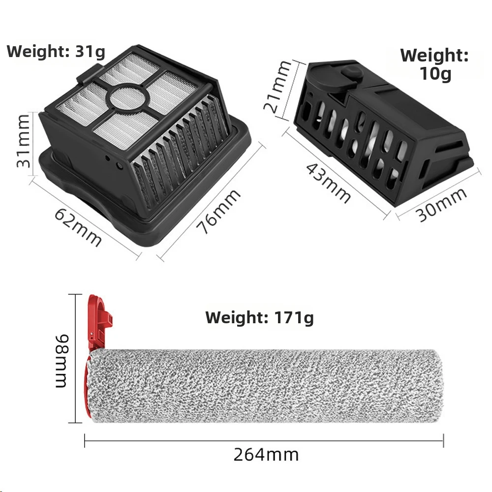 For Hard Floor Cleaning NEW880BK Maintenance Set Floor Cleaning Roller Replacement Accessories For Vacuum Vacuum Accessories