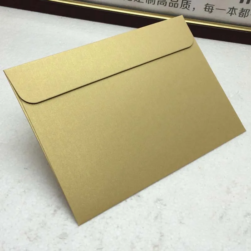 50pcs/lot 17.5x12.5CM Blank Envelope Pearl Paper Envelope for Wedding Party Invitation Greeting Cards Gift Envelopes Customized