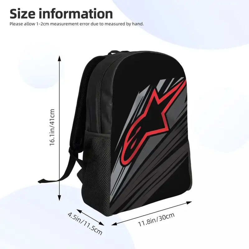 Benutzer definierte 3D-Druck Motocross Enduro Cross Rucksack für Mädchen Jungen College School Reisetaschen Frauen Männer Bücher tasche passt 15 Zoll Laptop