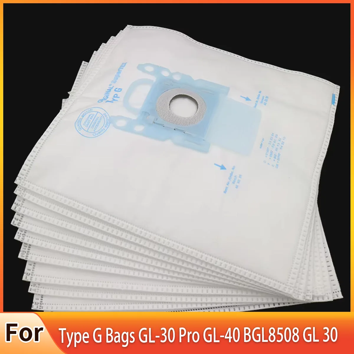 掃除機用防塵バッグ,エンボス加工用掃除機バッグ,タイプg,GL-30 pro,GL-40,bgl8508 gl,30バッグ