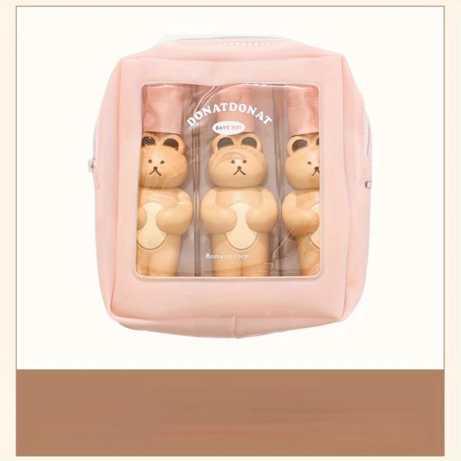 Adorable 3-Piece Travel Bottle Set - Leakproof & Refillable for Shampoo, Conditioner, Lotion!