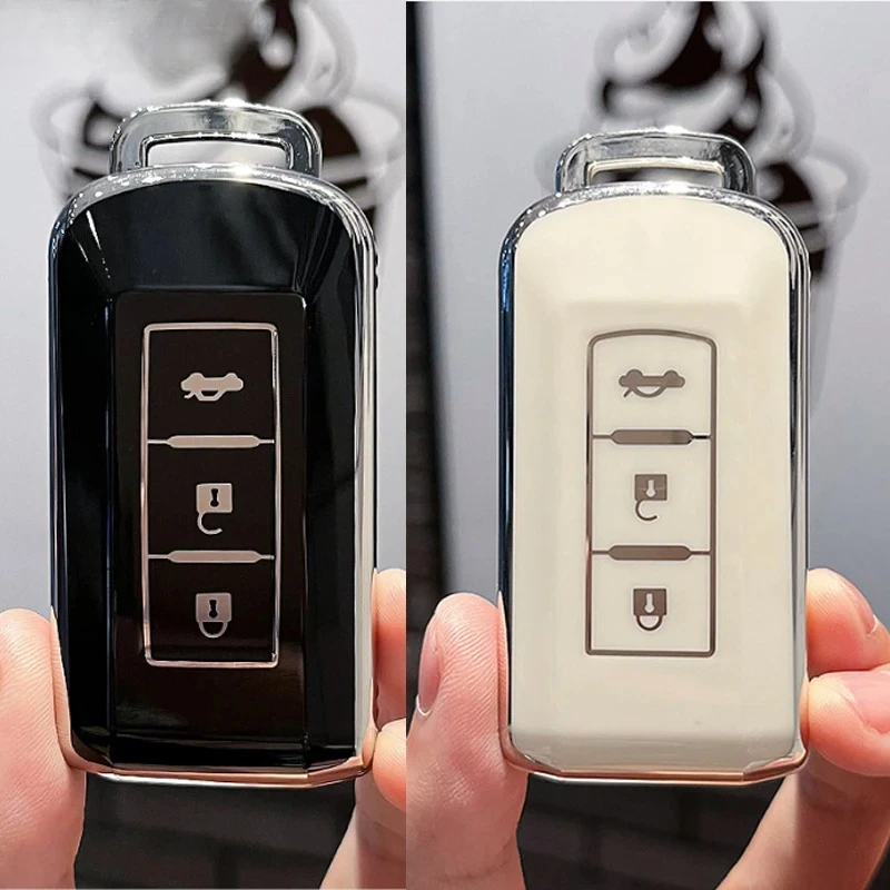 

Car Remote Key Case Cover Shell For Mitsubishi Lancer Outlander Pajero Sport Eclipse Cross Mirage Montero Accessories
