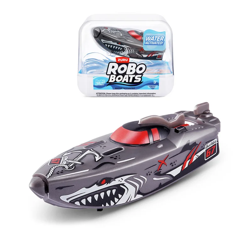 ZURU ROBO Children Bathing and Water Playing Game Electric Boat Mini Speed Boat Water Playing Toy Action Figures Holiday Gifts