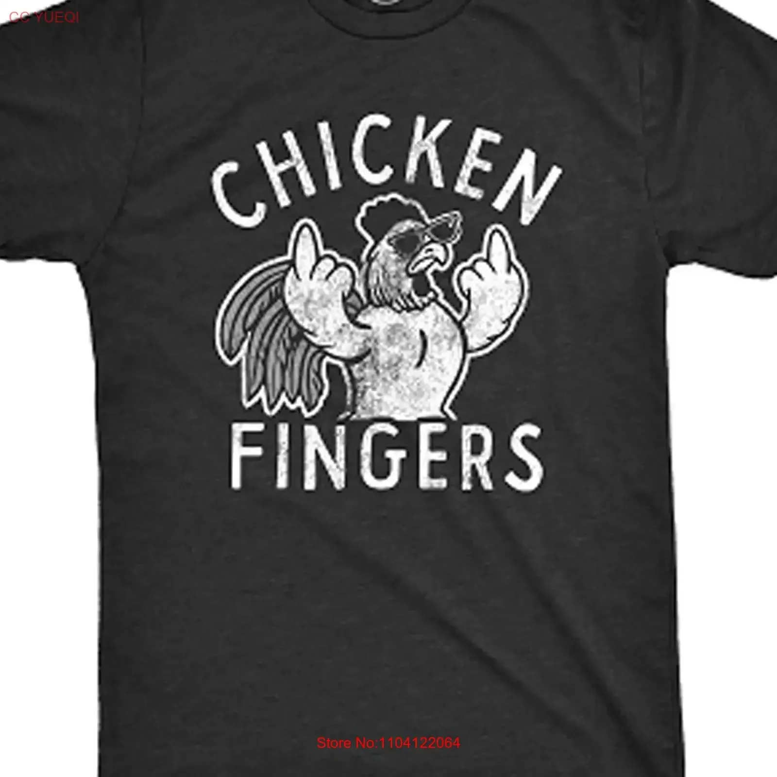 Mens Chicken Fingers T Shirt Funny Middle Finger For All Size S 4XL vintage Washed Stretched Stylish graphic Slightly fashion